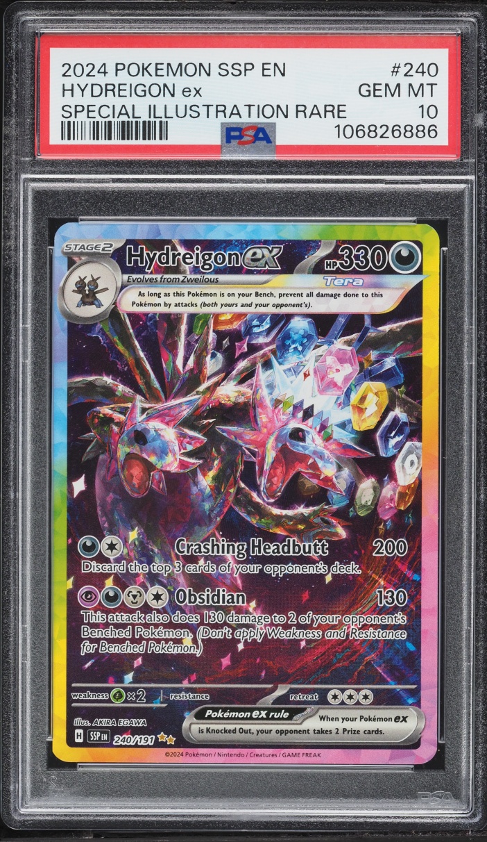 2024 Pokemon Scarlet & Violet Surging Sparks SIR Hydreigon ex #240 PSA 10 GEM MINT