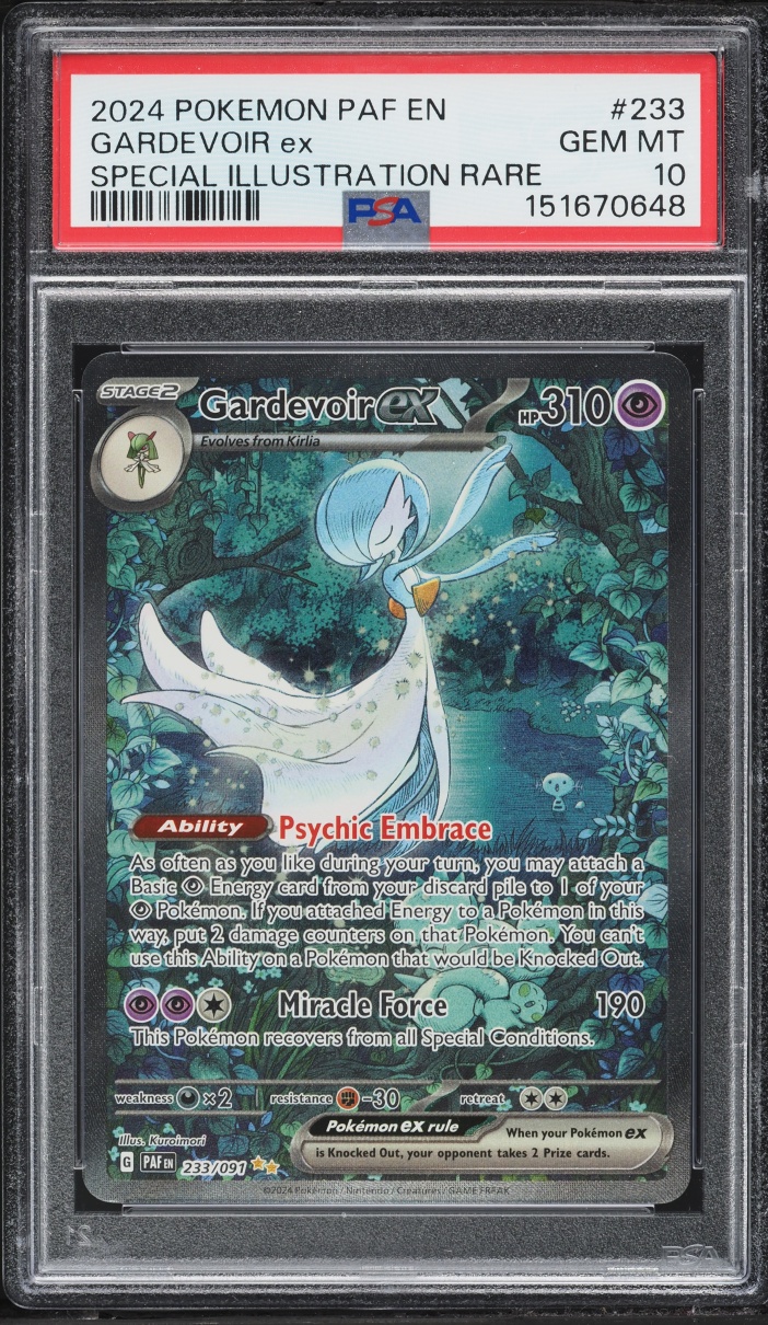2024 Pokemon Scarlet & Violet Paldean Fates SIR Gardevoir ex #233 PSA 10 GEM MINT
