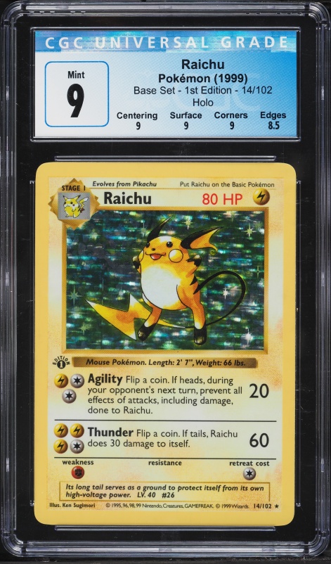 2019 Pokemon Japanese Playing Cards Old Maid Raichu CGC 10