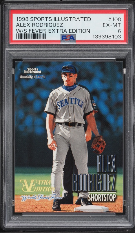 1998 Skybox E-X2001 Essential Credentials Future Alex Rodriguez