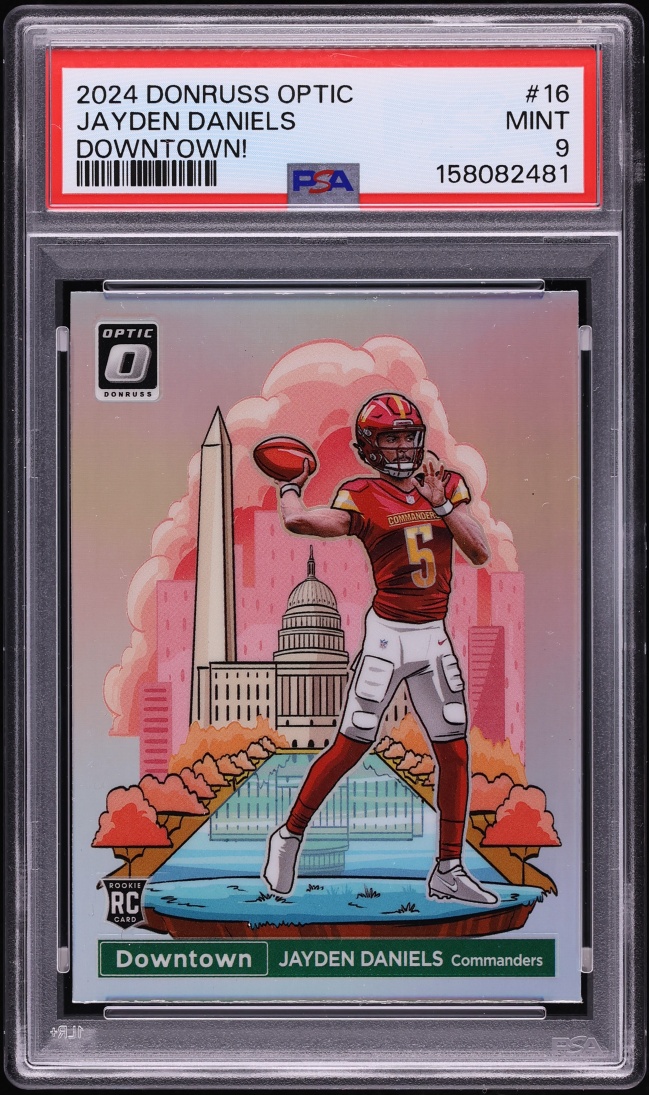 2024 Donruss Optic Downtown Jayden Daniels ROOKIE #16 PSA 9 MINT