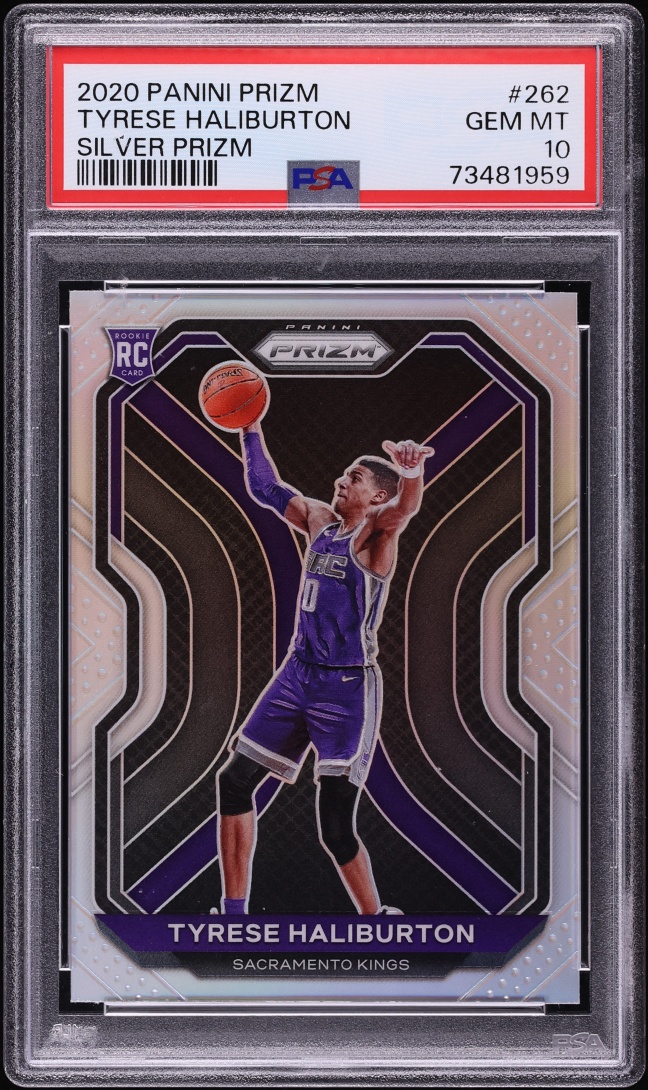 2020 Panini Prizm Silver Tyrese Haliburton ROOKIE #262 PSA 10 GEM MINT
