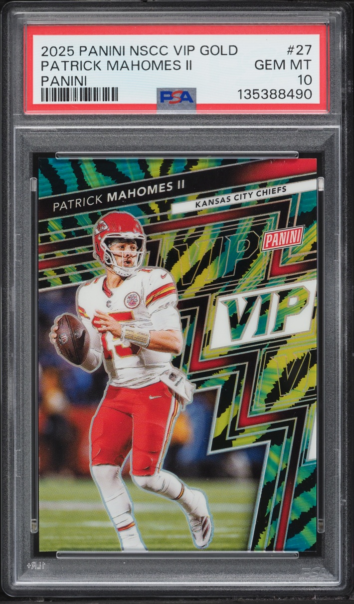2025 Panini The National VIP Gold Patrick Mahomes II #27 PSA 10 GEM MINT