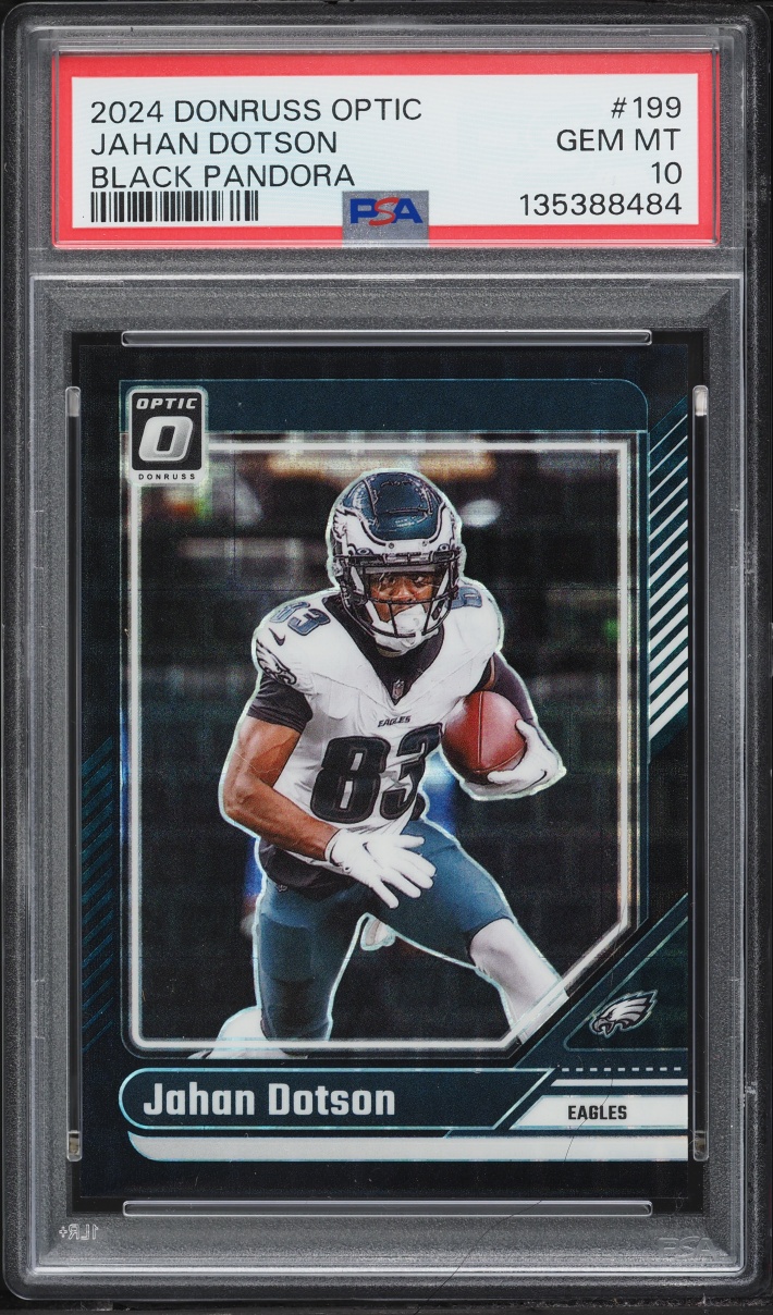 2024 Donruss Optic Black Pandora Prizm Jahan Dotson /25 #199 PSA 10 GEM MINT