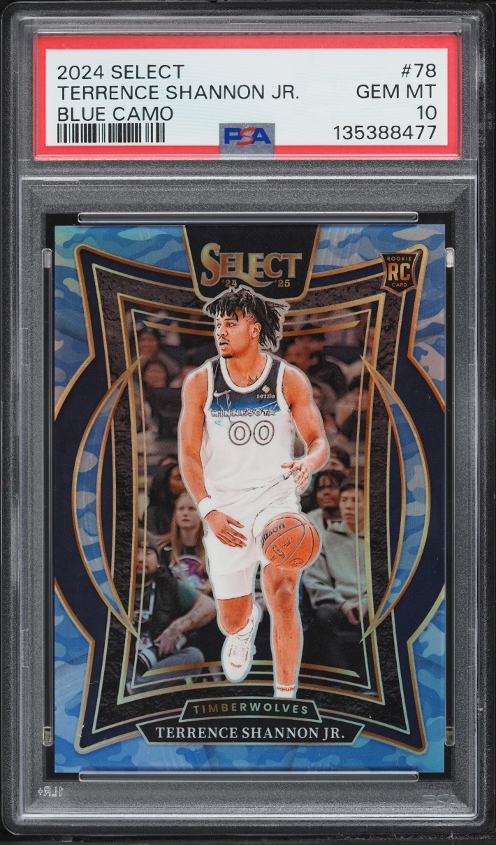 2024 Panini Select Basketball Blue Camo Terrence Shannon Jr. #78 PSA 10