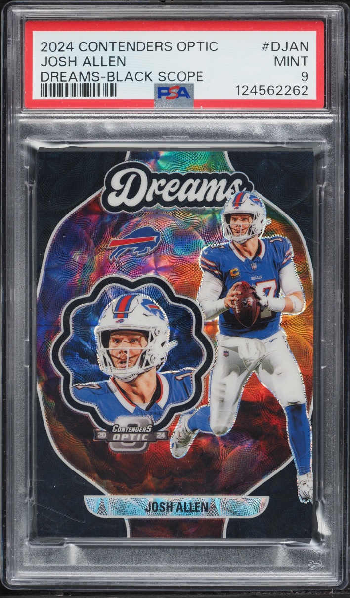 2024 Panini Contenders Optic Dreams Black Scope Josh Allen /25 #DJAN PSA 9 MINT