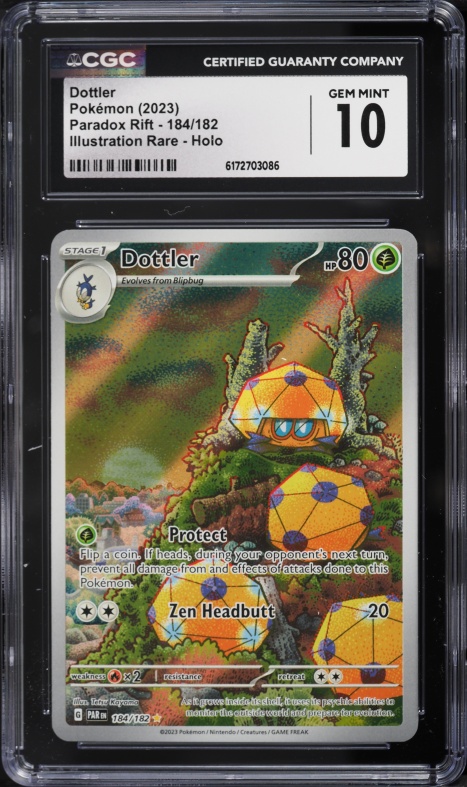 2023 Pokemon Scarlet & Violet Paradox Rift IR Dottler #184 CGC 10 GEM MINT