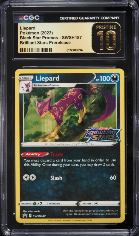 liepard pokemon card price POKMON TCG - V Ultra Rare Stage 1 Pokemon Liepard (Eevee Grove #46/107, 2-Diamonds)