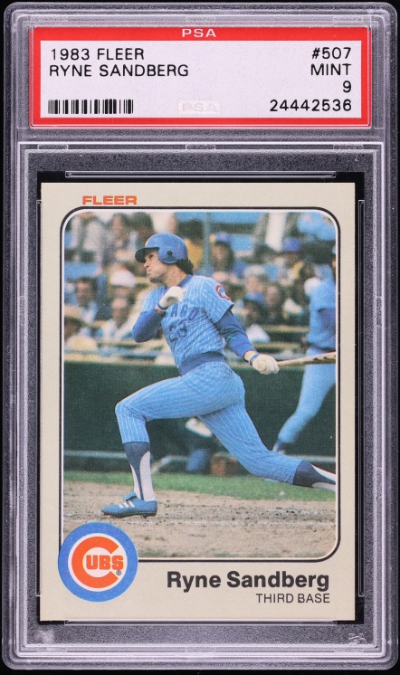 1983 Fleer Ryne Sandberg ROOKIE #507 PSA 9 MINT