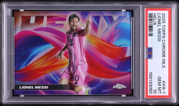 2025 Topps Chrome MLS Helix Lionel Messi #HX-1 PSA 10 GEM MINT