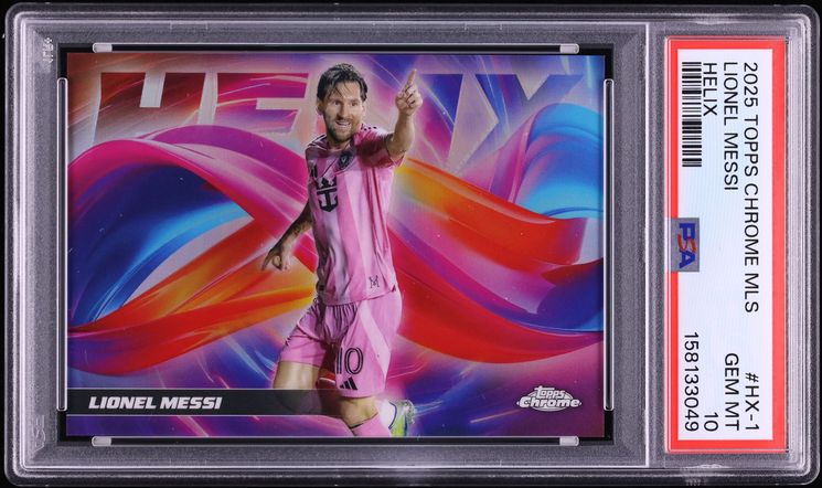 2025 Topps Chrome MLS Helix Lionel Messi #HX-1 PSA 10 GEM MINT