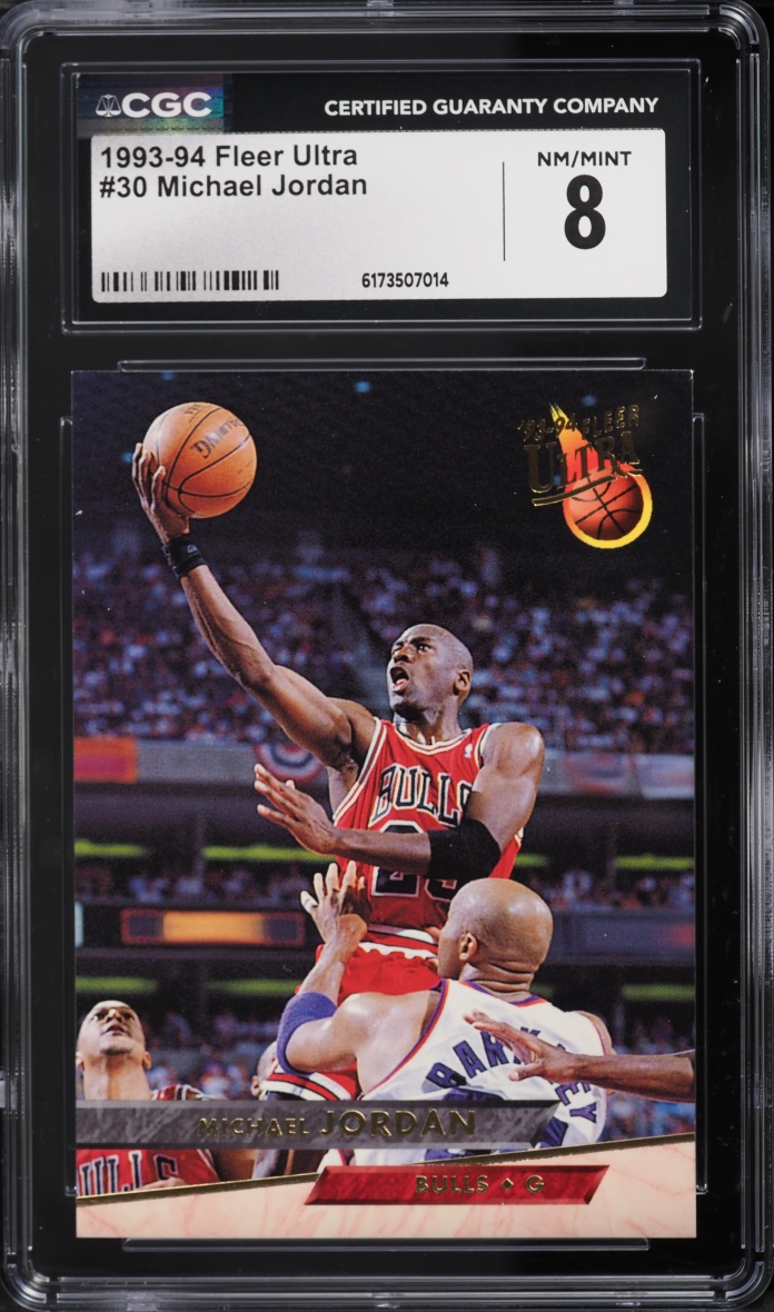 1993 Ultra Basketball Michael Jordan #30 CGC 8 NM-MT