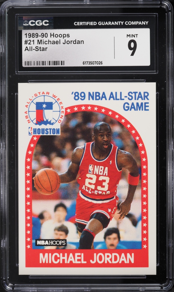 1989 Hoops Michael Jordan ALL-STAR #21 CGC 9 MINT
