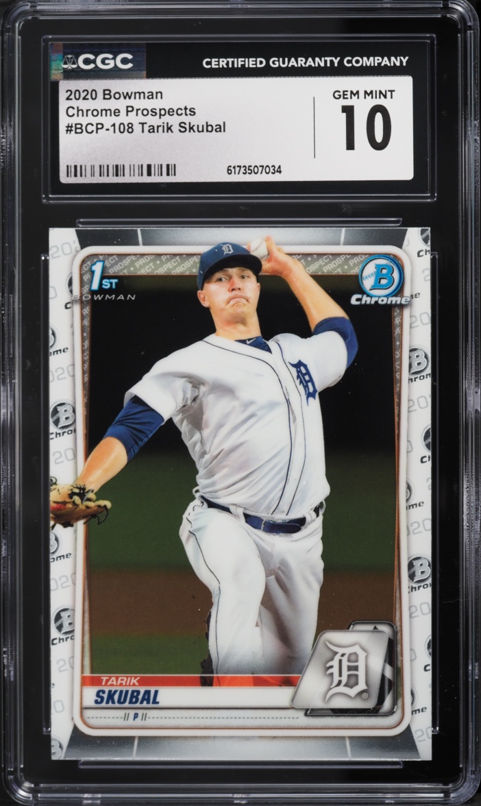 2020 Bowman Chrome Tarik Skubal PROSPECT #BCP-108 CGC 10 GEM MINT