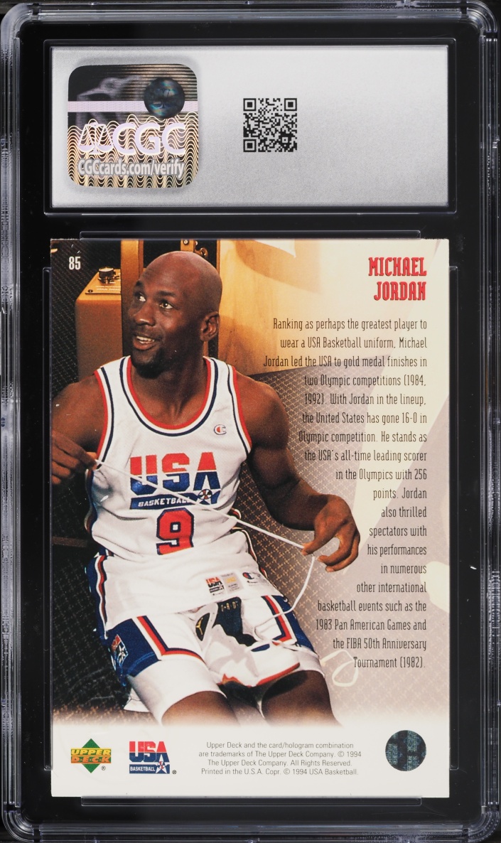 1994 Upper Deck USA Michael Jordan #85 CGC 9 MINT