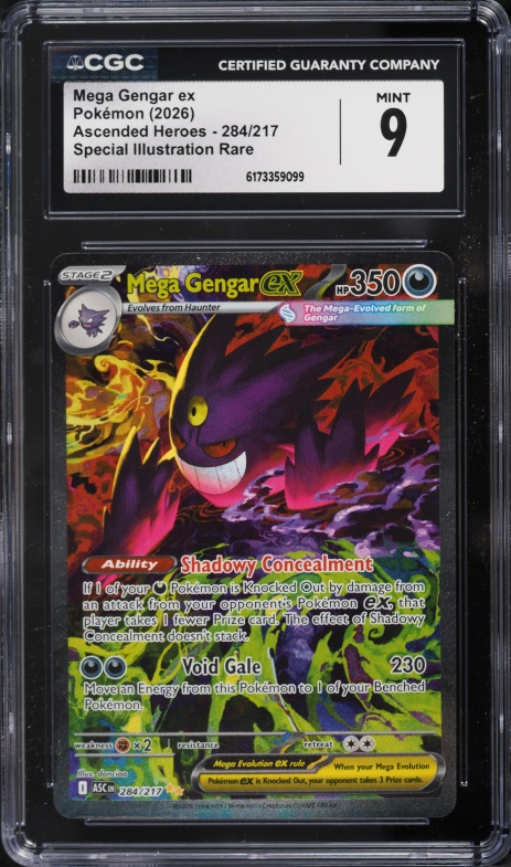 2025 Pokemon Japanese Mega Dream Ex MA Mega Gengar ex #230 CGC 10
