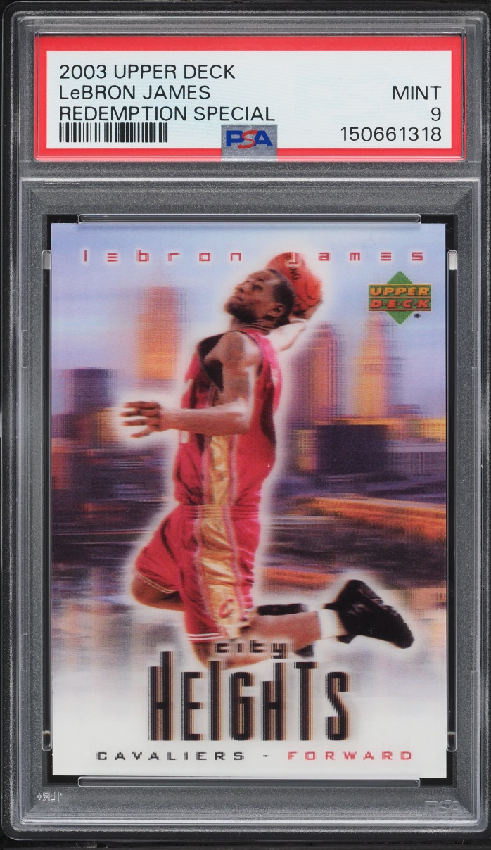 2003 Upper Deck Redemption Special LeBron James ROOKIE PSA 9 MINT