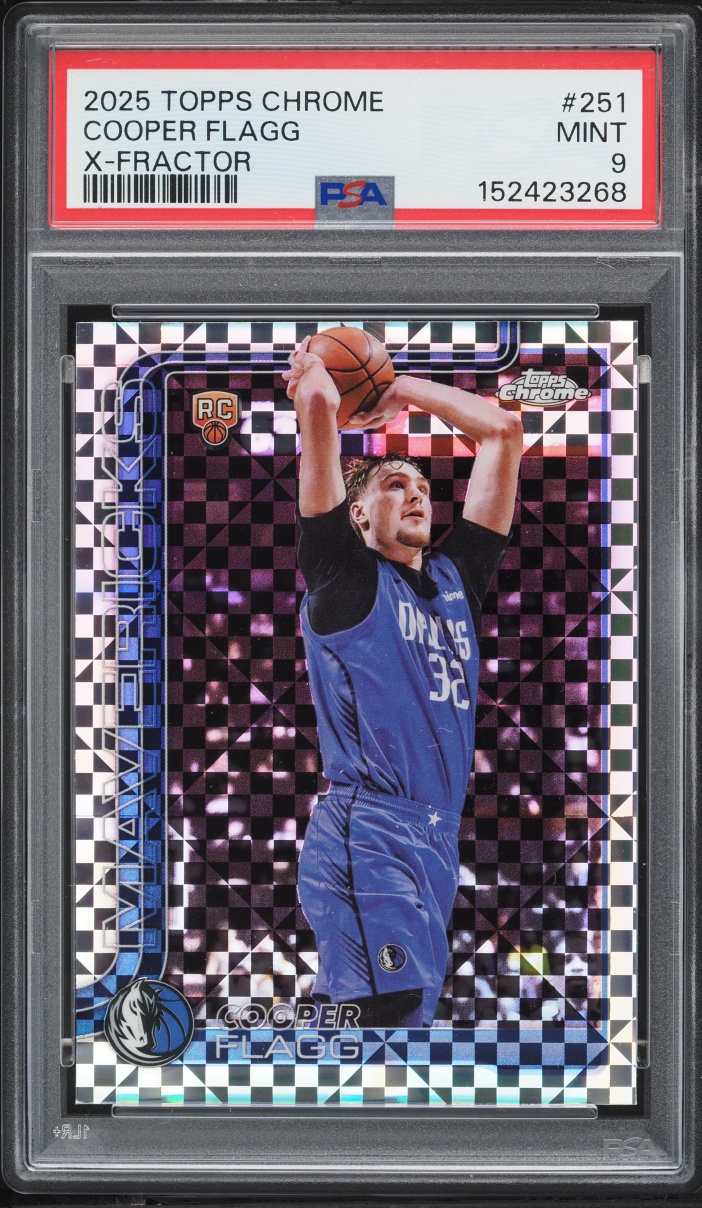 2025 Topps Chrome Xfractor Cooper Flagg ROOKIE #251 PSA 9 MINT