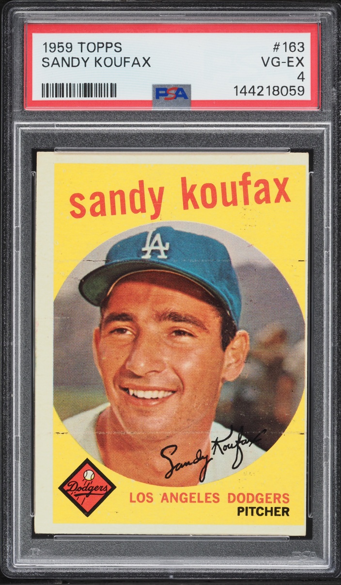 1959 Topps Sandy Koufax #163 PSA 4 VGEX