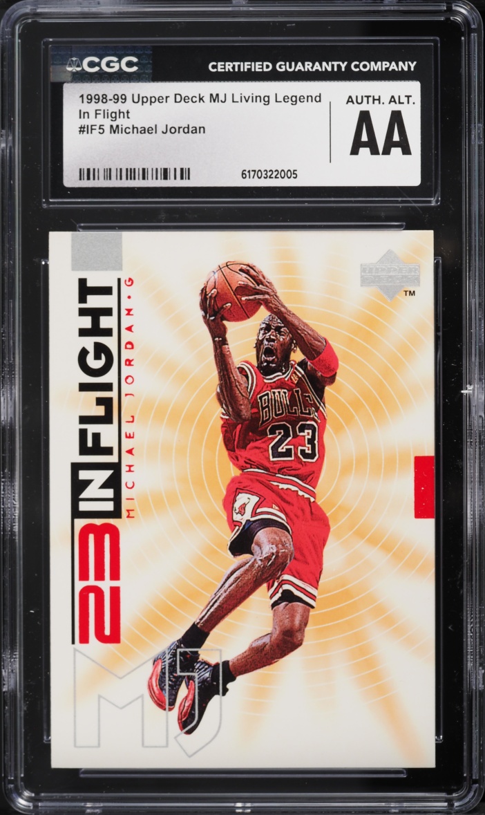 1998 Upper Deck MJ Living Legend In Flight Michael Jordan #IF5 CGC ALTERED AUTH