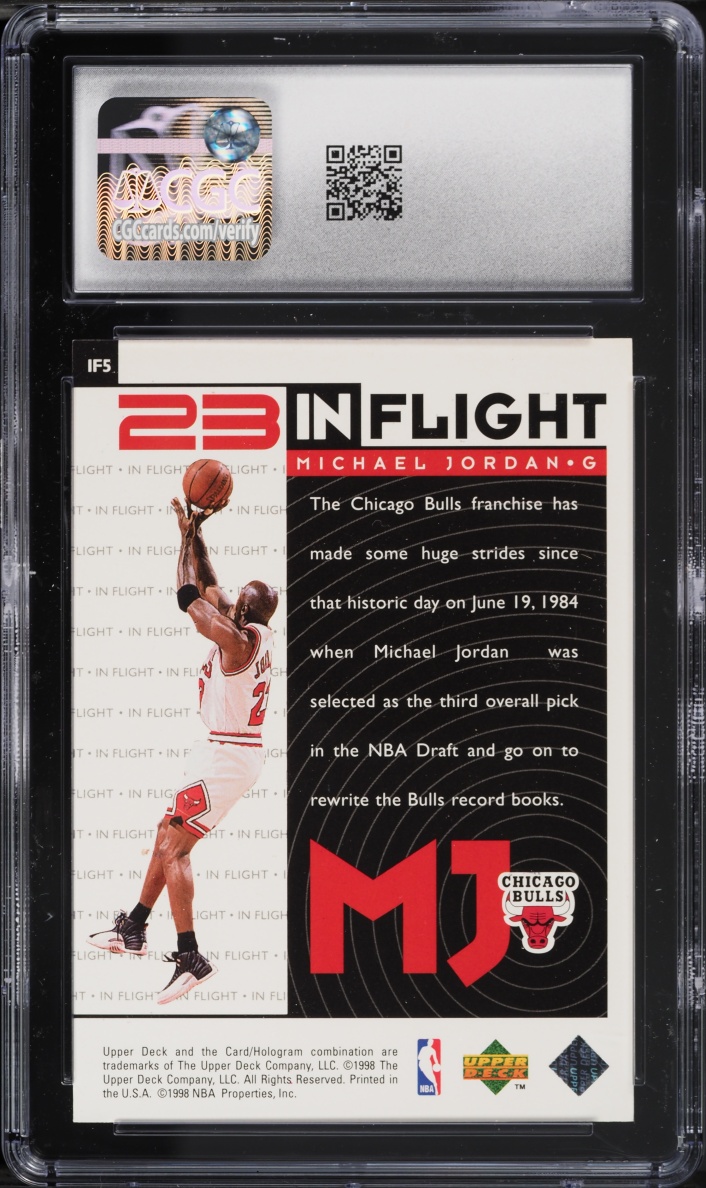 1998 Upper Deck MJ Living Legend In Flight Michael Jordan #IF5 CGC ALTERED AUTH