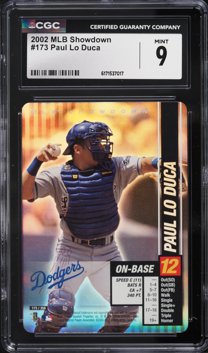 2002 MLB Showdown Paul Lo Duca #173 CGC 9 MINT