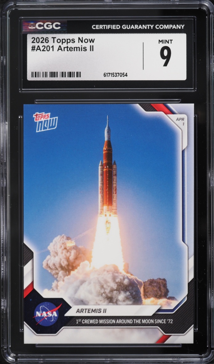 2026 Topps Now Artemis II #A201 CGC 9 MINT