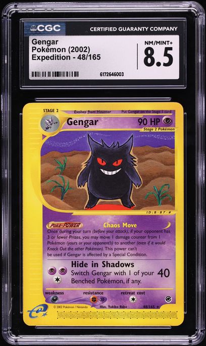 2002 Pokemon Expedition Gengar #48 CGC 8.5 NM-MT+