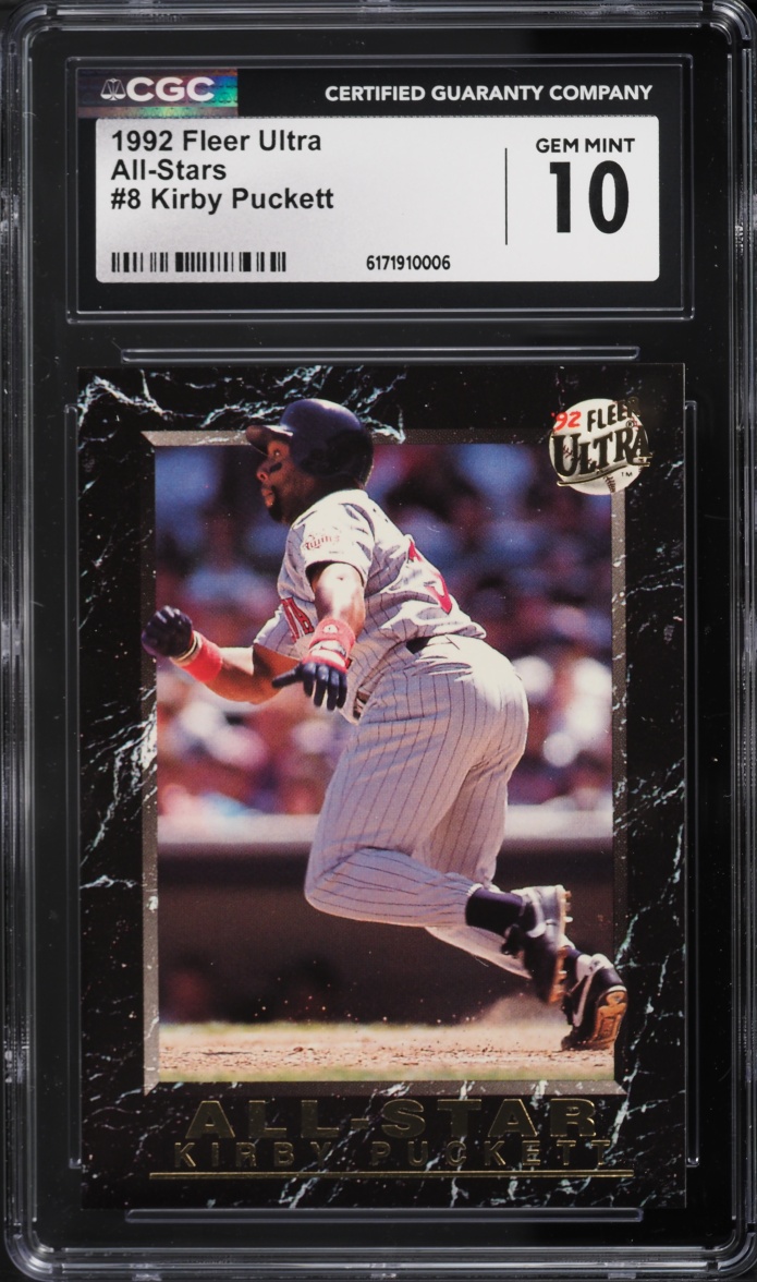 1992 Ultra All-Stars Kirby Puckett #8 CGC 10 GEM MINT
