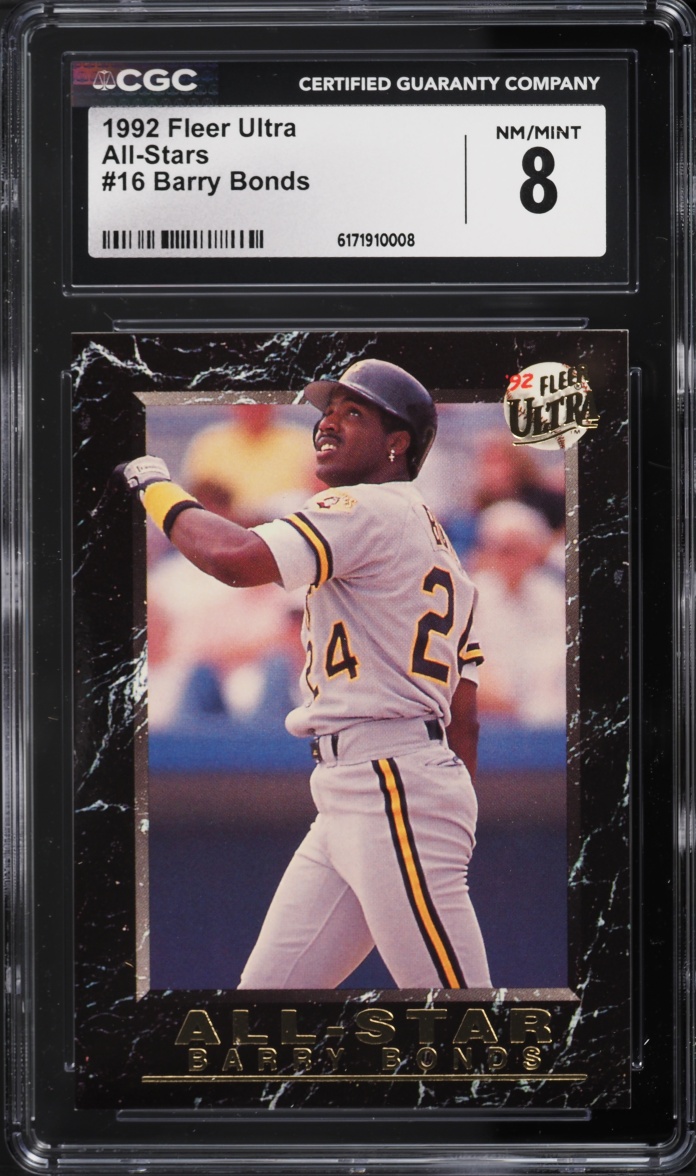 1992 Ultra All-Stars Barry Bonds #16 CGC 8 NM-MT