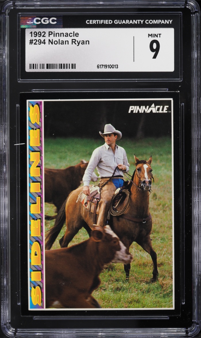 1992 Pinnacle Nolan Ryan #294 CGC 9 MINT
