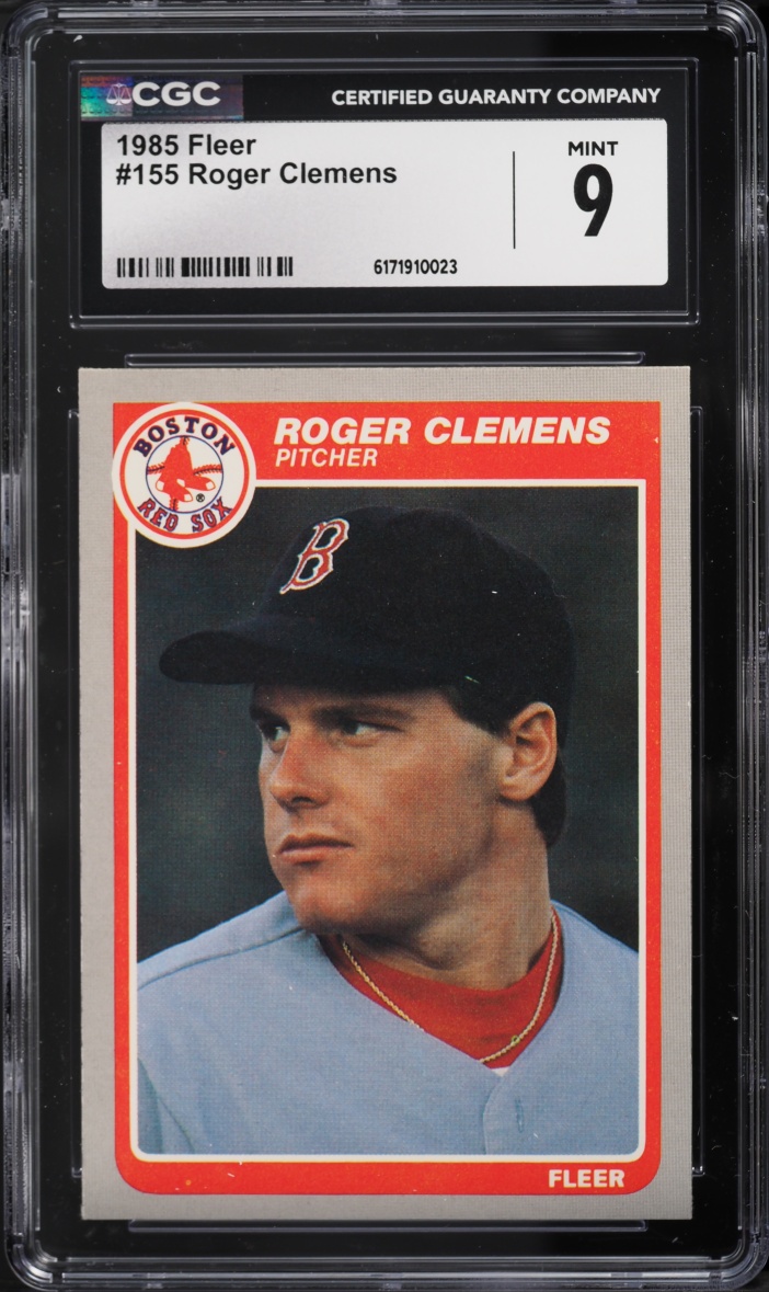 1985 Fleer Roger Clemens ROOKIE #155 CGC 9 MINT
