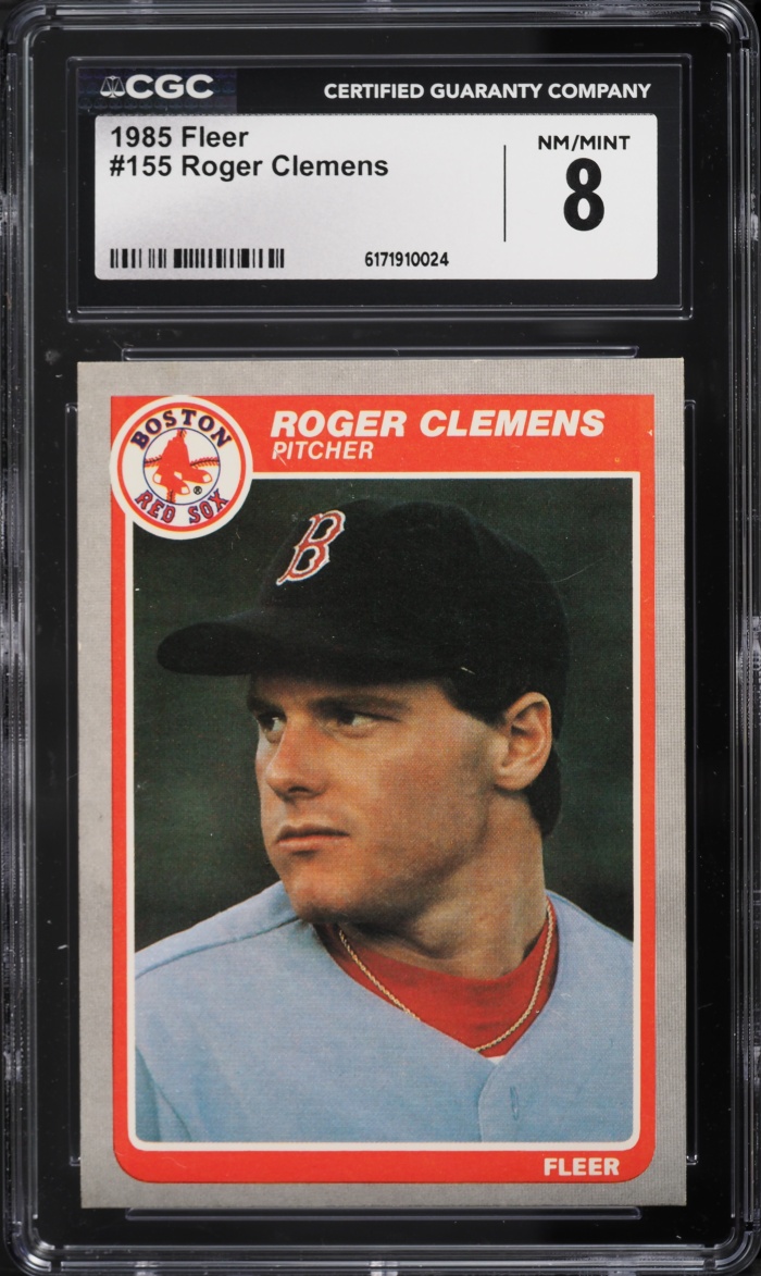 1985 Fleer Roger Clemens ROOKIE #155 CGC 8 NM-MT