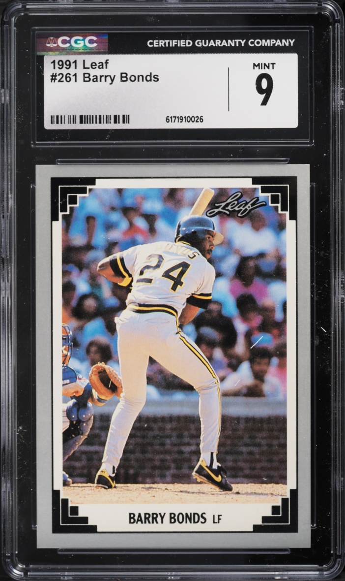 1991 Leaf Barry Bonds #261 CGC 9 MINT