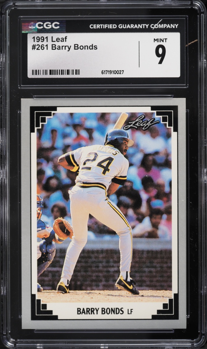 1991 Leaf Barry Bonds #261 CGC 9 MINT