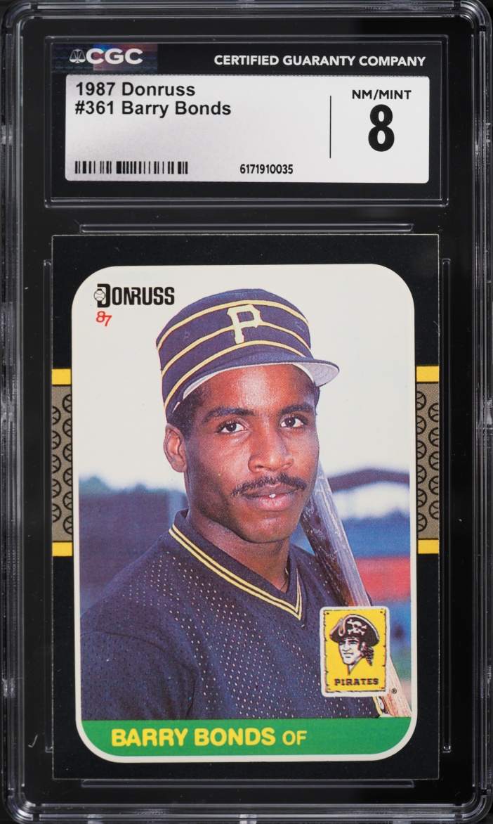 1987 Donruss Barry Bonds ROOKIE #361 CGC 8 NM-MT