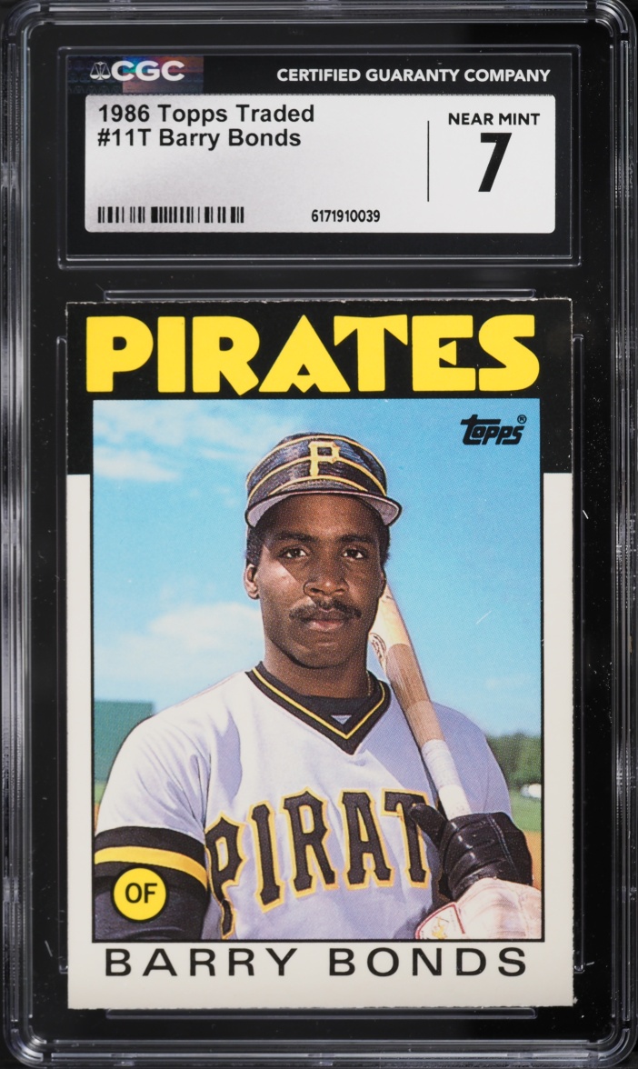 1986 Topps Traded Barry Bonds ROOKIE #11T CGC 7 NRMT