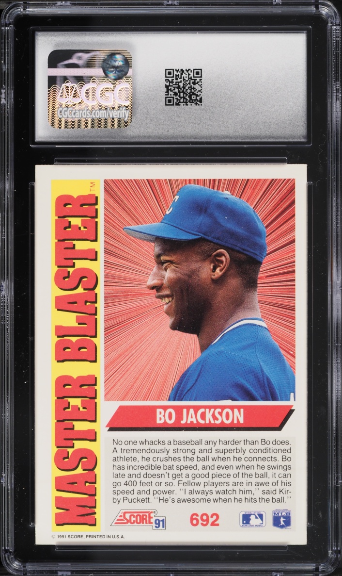 1991 Score Bo Jackson #692 CGC 8.5 NM-MT+