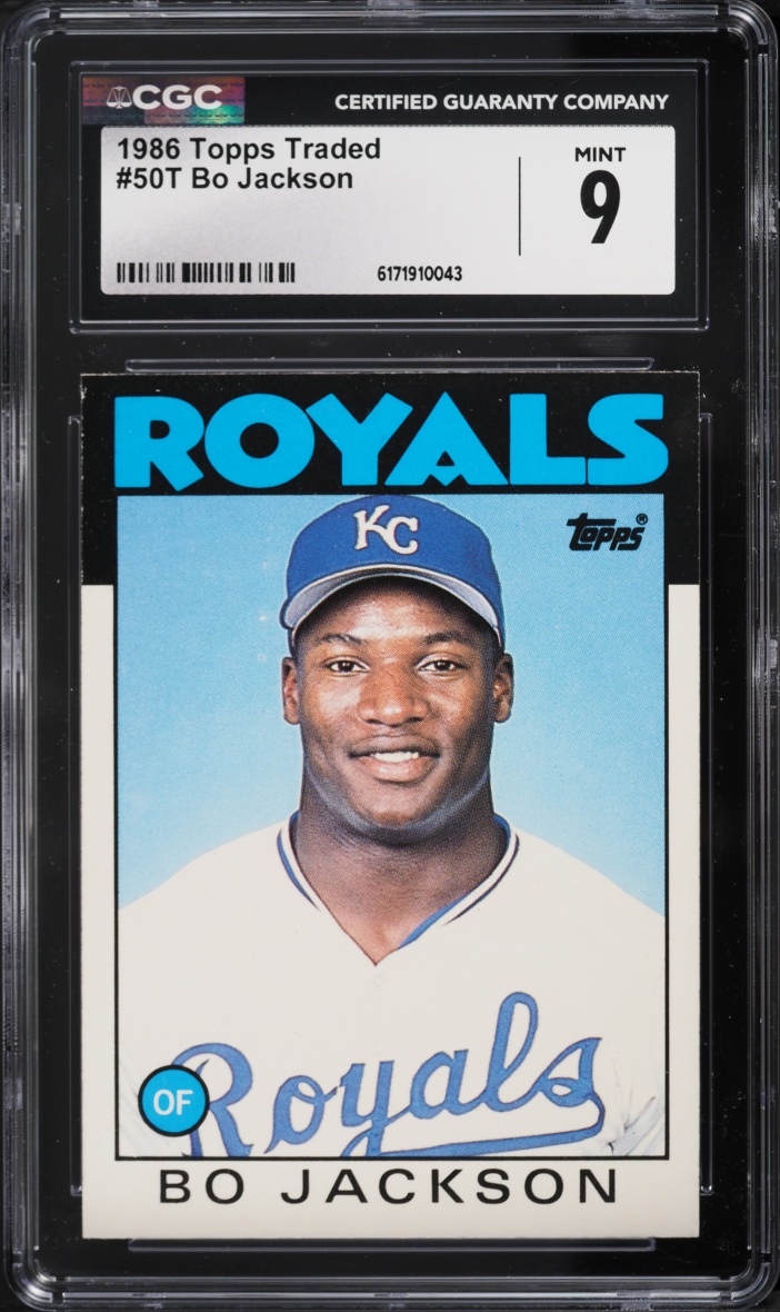 1986 Topps Traded Bo Jackson ROOKIE #50T CGC 9 MINT