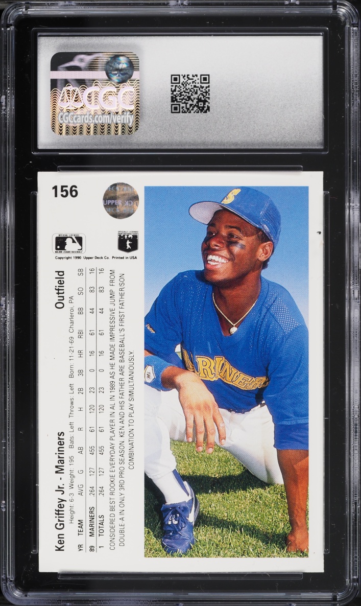 1990 Upper Deck Ken Griffey Jr. #156 CGC 9 MINT