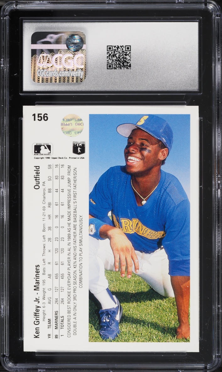 1990 Upper Deck Ken Griffey Jr. #156 CGC 9 MINT
