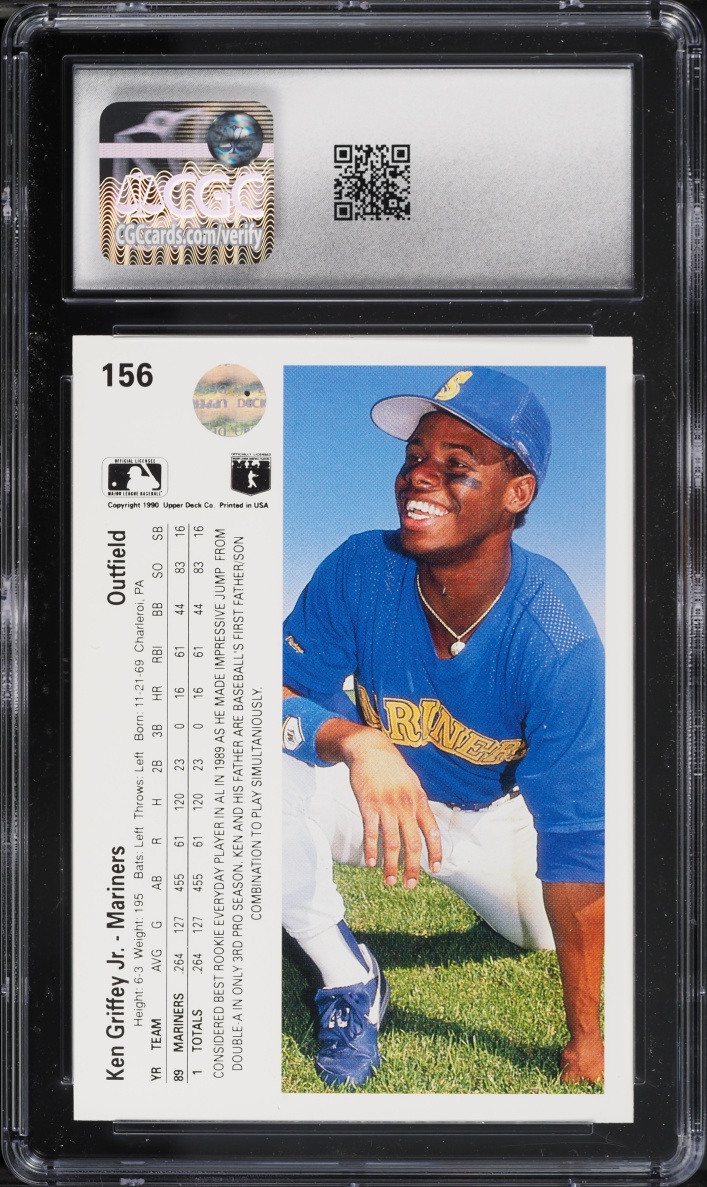 1990 Upper Deck Ken Griffey Jr. #156 CGC 9 MINT