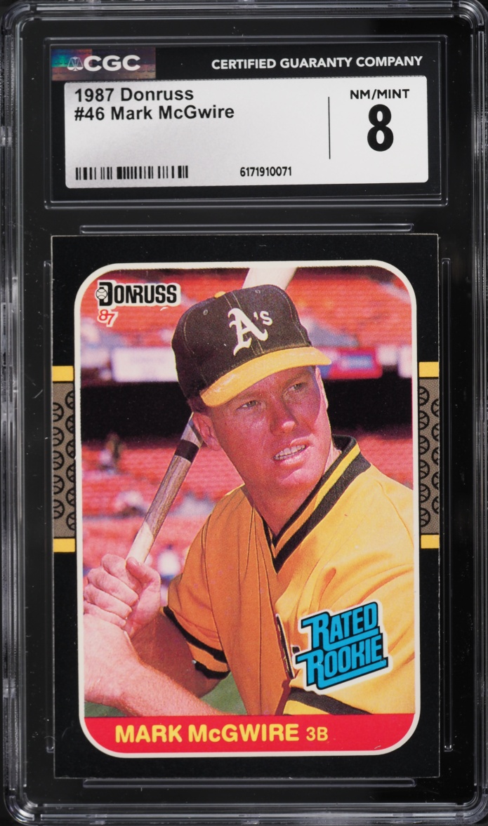 1987 Donruss Mark McGwire ROOKIE #46 CGC 8 NM-MT