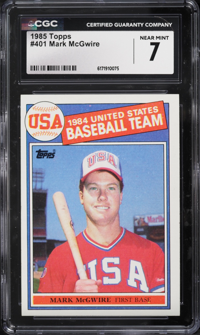 1985 Topps Mark McGwire ROOKIE #401 CGC 7 NRMT
