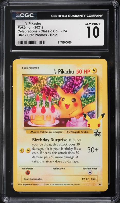 2023 Pokemon Japanese TCG Classic Collection Holo Clefairy #13 CGC
