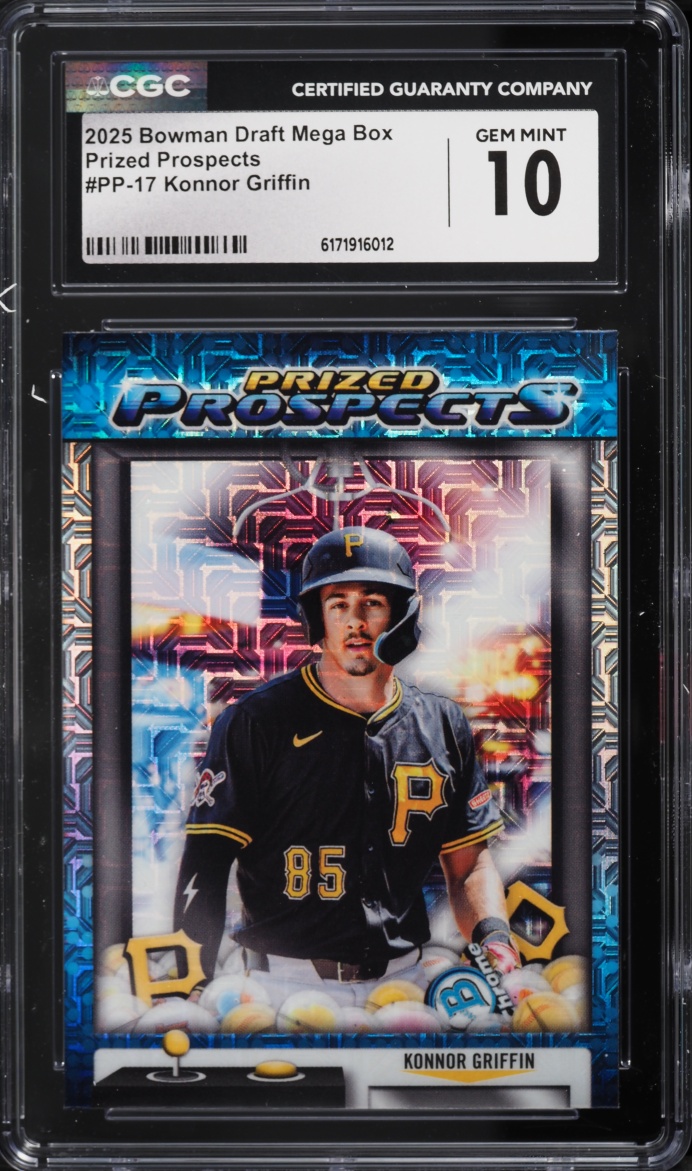 2025 Bowman Chrome Draft Mega Box Prized Konnor Griffin PROSPECT #PP-17 CGC 10 GEM MINT