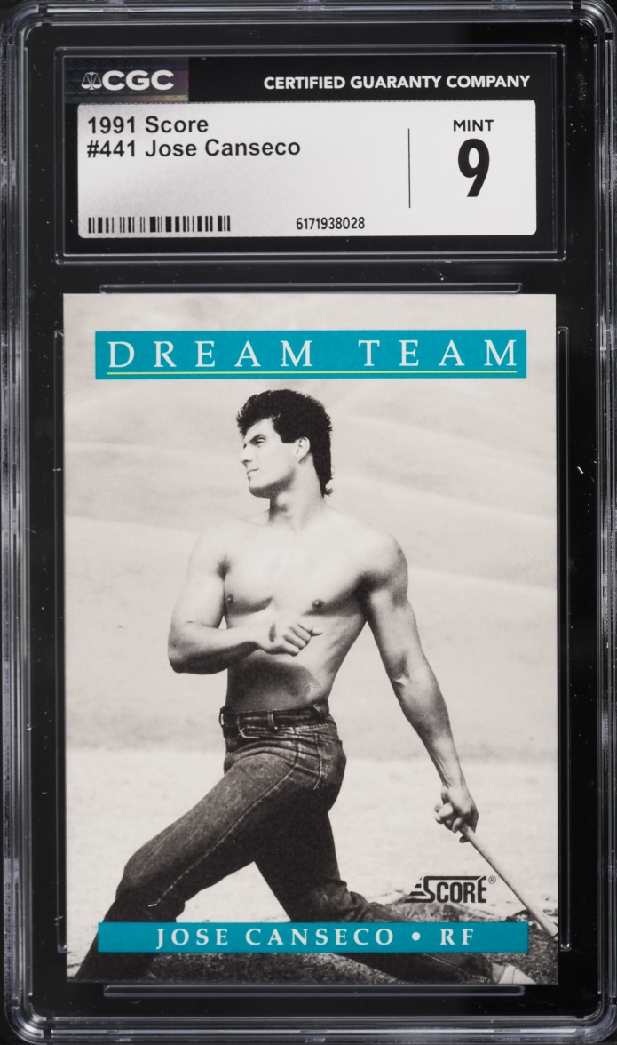 1991 Score Dream Team Jose Canseco #441 CGC 9 MINT