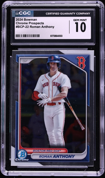 2024 Bowman Chrome Roman Anthony PROSPECT #BCP-22 CGC 10 GEM MINT