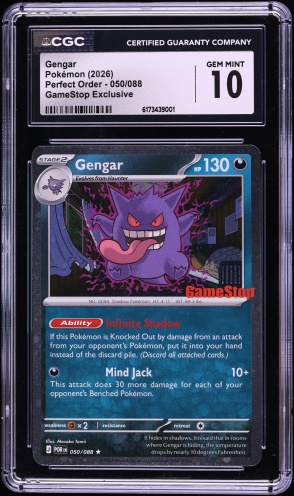 2019 Pokemon Japanese Playing Cards Old Maid Gengar CGC 10