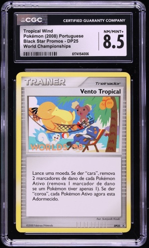 2008 Pokemon French Promo World Championships Tropical Wind #DP25 CGC 8.5 NM-MT+